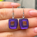 Pre-Order | Sweetpea Hollow Square Drop Earrings | Watch This Space