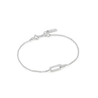 Pre-Order | Sterling Silver Cubic Zirconia Glam Interlock Bracelet | Ania Haie