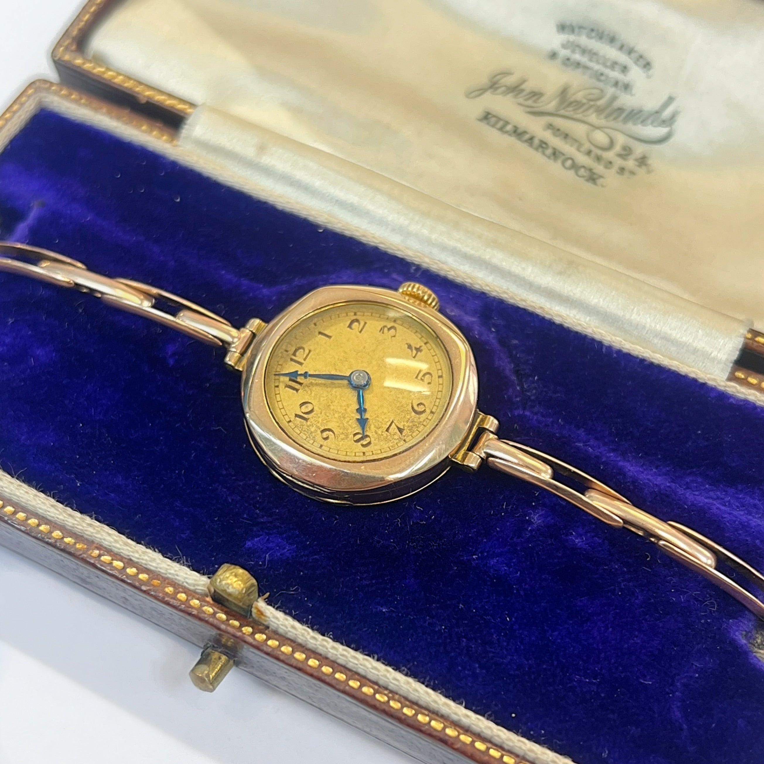 Antique 1920s 9ct Gold Ladies Unicorn Wristwatch | Rolex