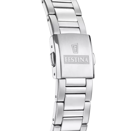 Festina Gents Green Dial Steel Watch