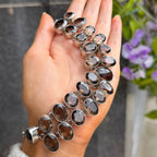 Smoky Quartz Sterling Silver Gemstone Necklace