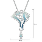 Pre-Order | Sterling Silver Sheila Fleet 'Arctic Stream' Droplet Pendant