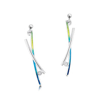 Sheila Fleet Wild Grasses Cubic Zirconia Drop Earrings | Sheila Fleet