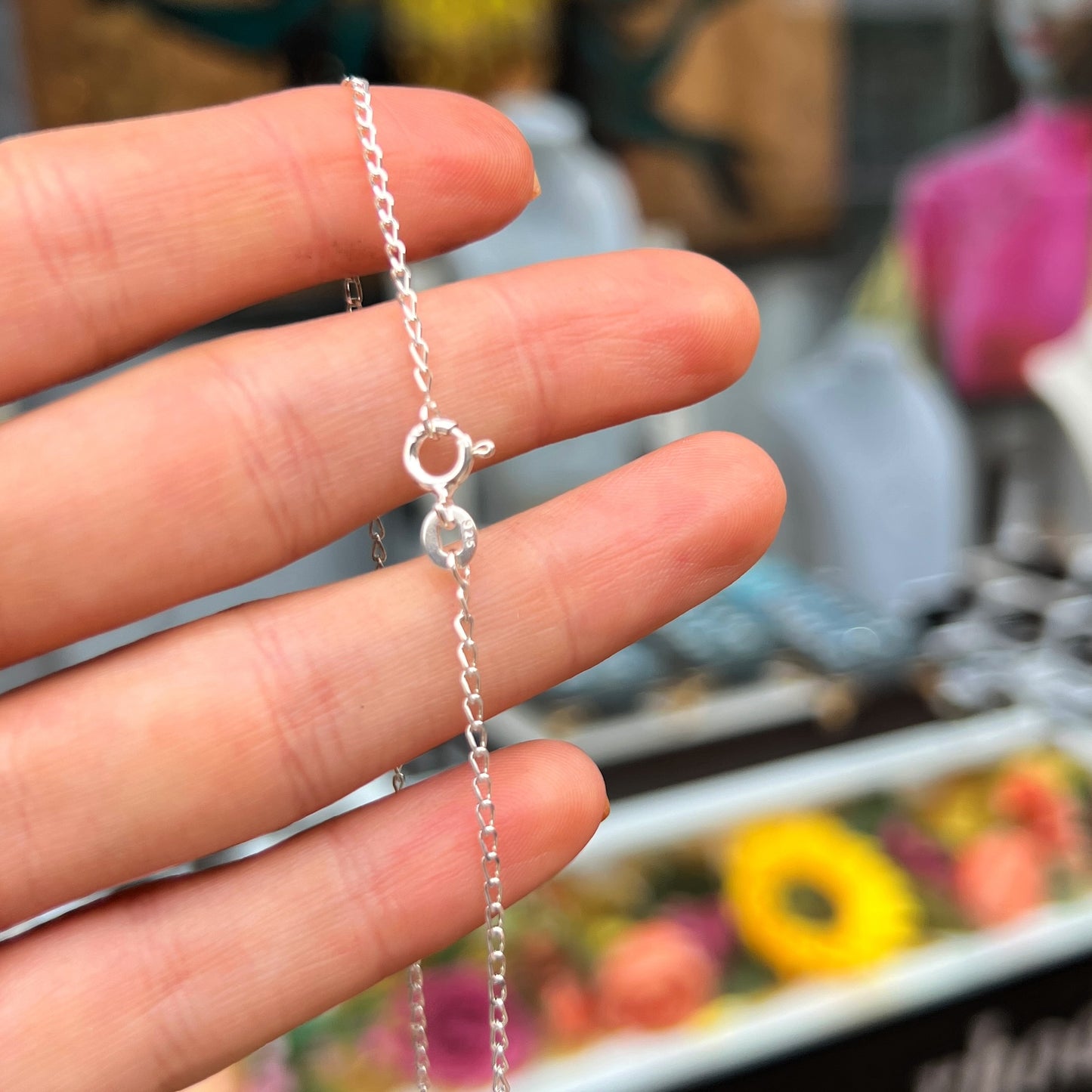 Handmade Sterling Silver Ruby Necklace