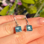 Blue Square Drop Earrings | Watch This Space