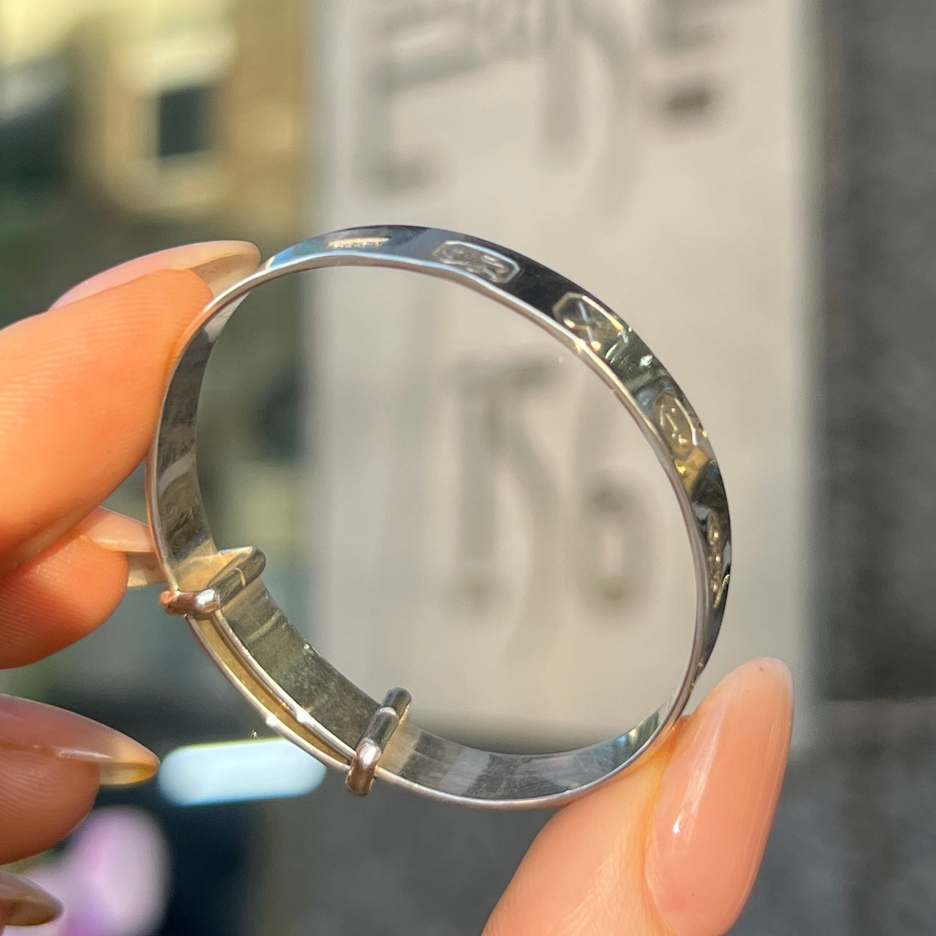 Sterling Silver Hallmarked Baby Bangle (age 0-3 years)