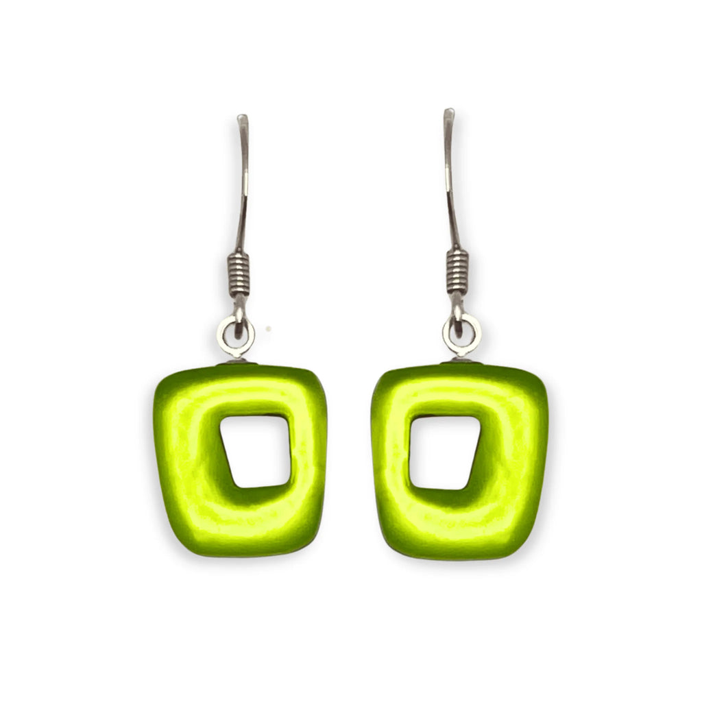 Pre-Order | Citrus Hollow Square Drop Earrings | Watch This Space