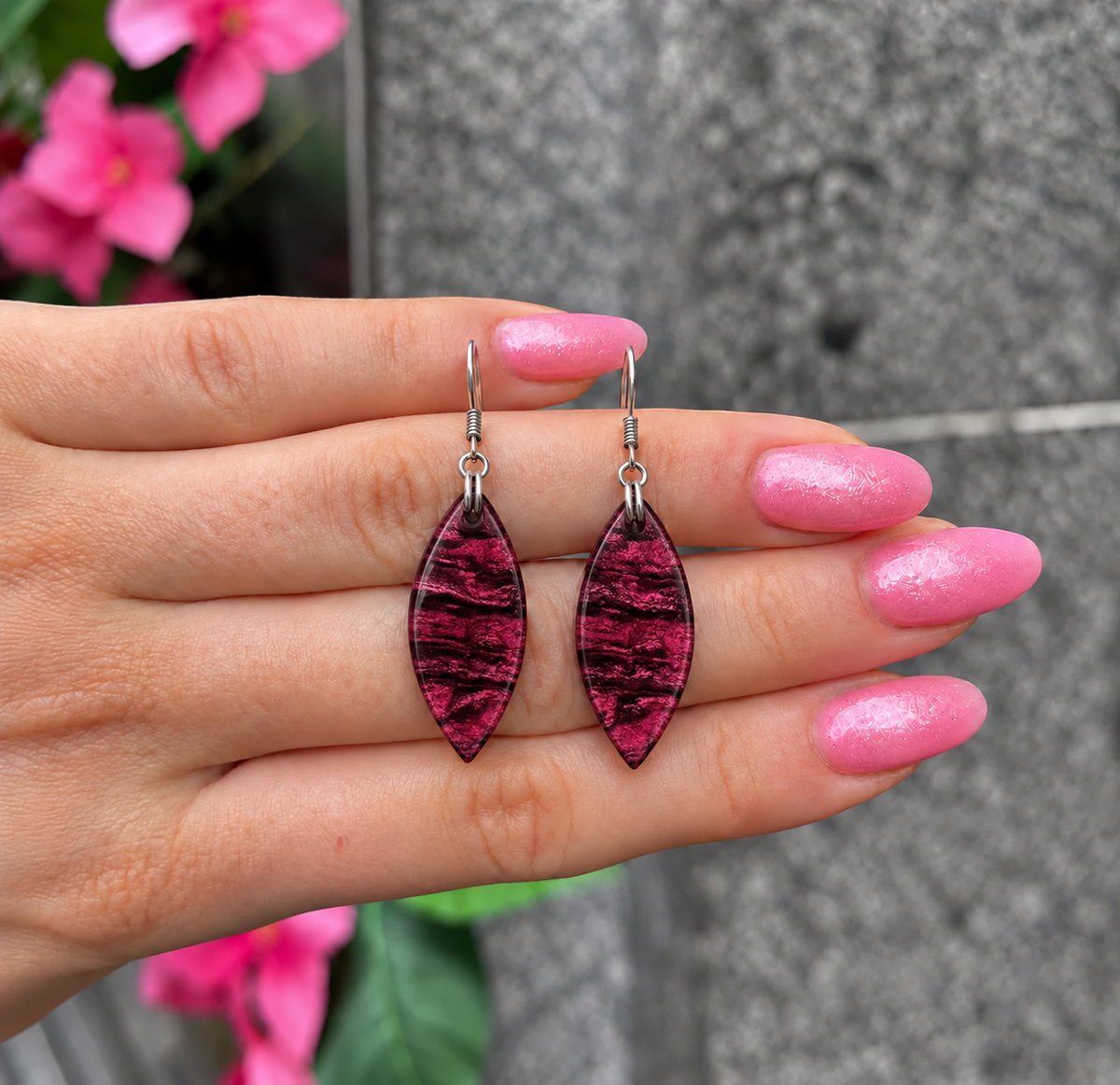 Peony Aztec Petal Drop Earrings | Watch This Space