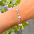 Cubic Zirconia Sterling Silver Bracelet