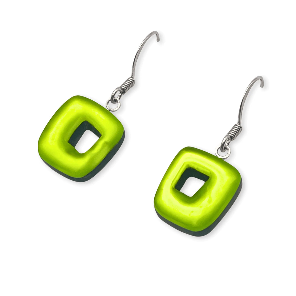 Pre-Order | Citrus Hollow Square Drop Earrings | Watch This Space