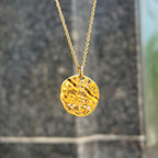 9ct Yellow Gold Plated Star Sign Constellation Necklace