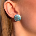 Runic 'True Love' Hidden Message Enamel Sterling Silver Stud Earrings | Sheila Fleet
