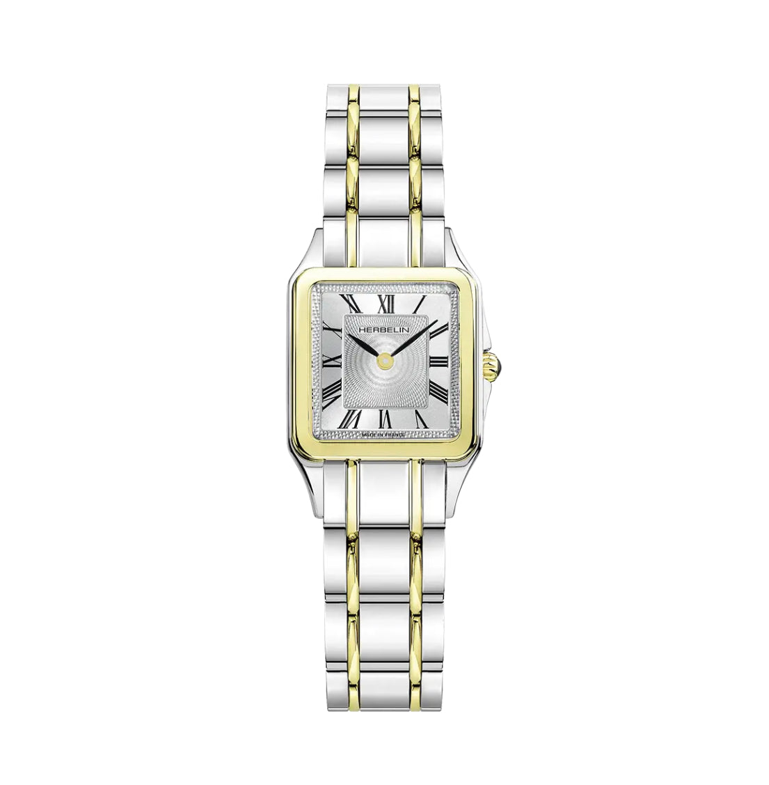 Herbelin Newport Heritage Steel Watch with Blue Dial & Fabric Strap