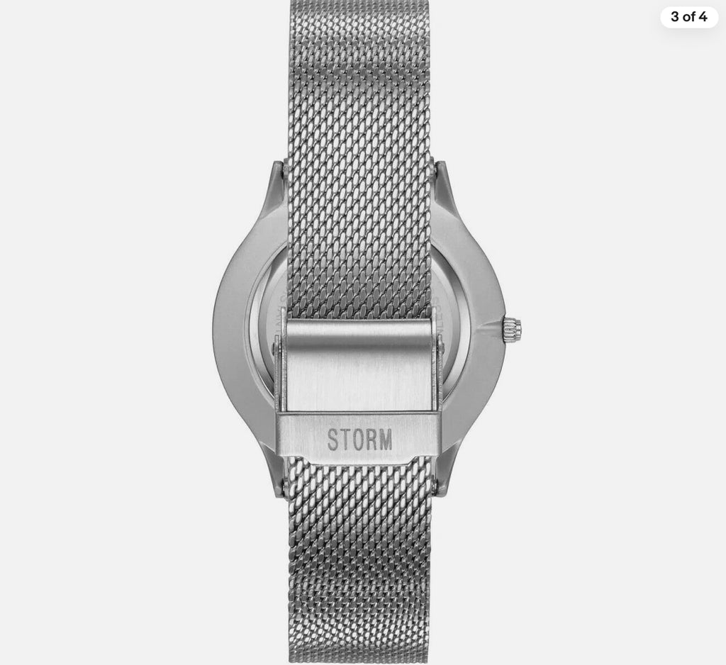 Storm Ladies Ion Mesh Steel Blue Dial Watch