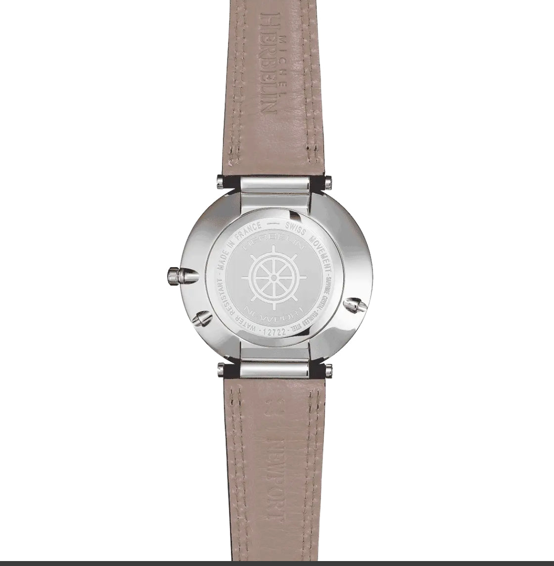 Herbelin Octogône Ladies Steel Gold Watch with Mother of Pearl Black Dial