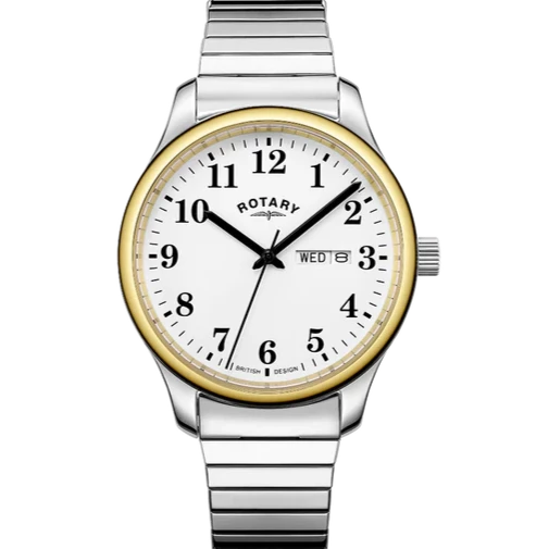 Rotary Two Tone Expanding Gents Watch