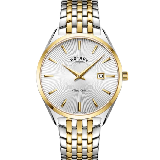 Rotary Two Tone Ultra Slim Gents Watch