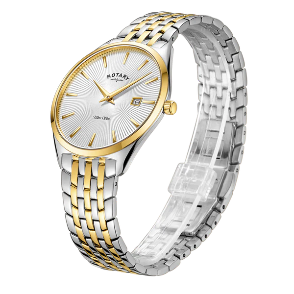 Rotary Two Tone Ultra Slim Gents Watch