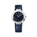 Herbelin Newport Slim Ladies Steel Two-Tone Watch with Blue Dial