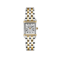 Herbelin Art Deco Ladies Steel Two-Tone Square Watch with White Dial