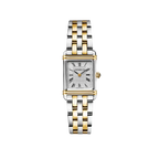 Herbelin | Art Deco Steel Two-Tone Square Watch with White Dial | Ladies