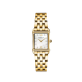 Herbelin Art Deco Ladies Steel Gold Square Watch with White Dial