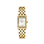 Herbelin | Art Deco Steel Gold Square Watch with White Dial | Ladies