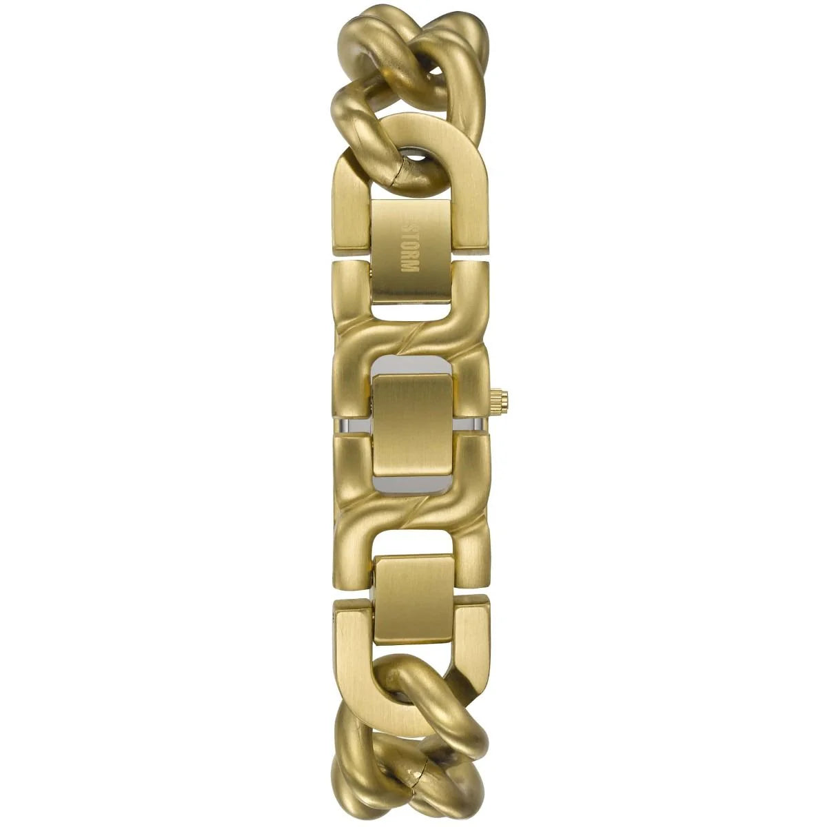Storm Ladies Sansa Gold Steel Silver Dial Bracelet Watch
