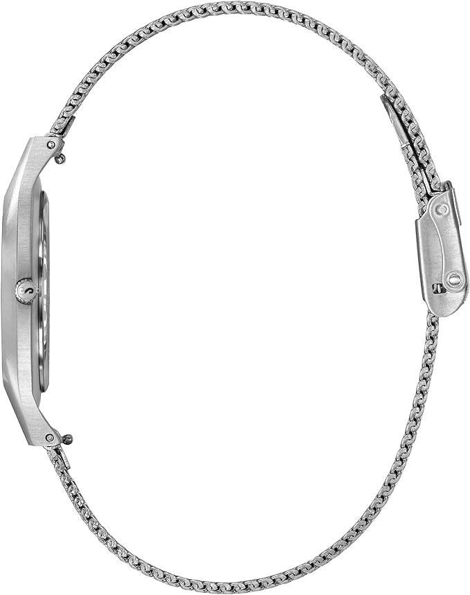 Storm Ladies Ion Mesh Steel Silver Dial Watch