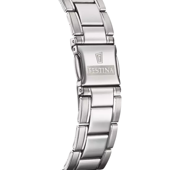 Festina Classics Silver Steel White Dial Watch
