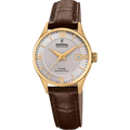 Festina Ladies Swiss Steel Grey Dial Brown Leather Strap Watch