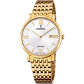 Festina Gents Swiss Made Gold Steel Watch