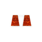 Orange Aztec Stud Earrings | Watch This Space