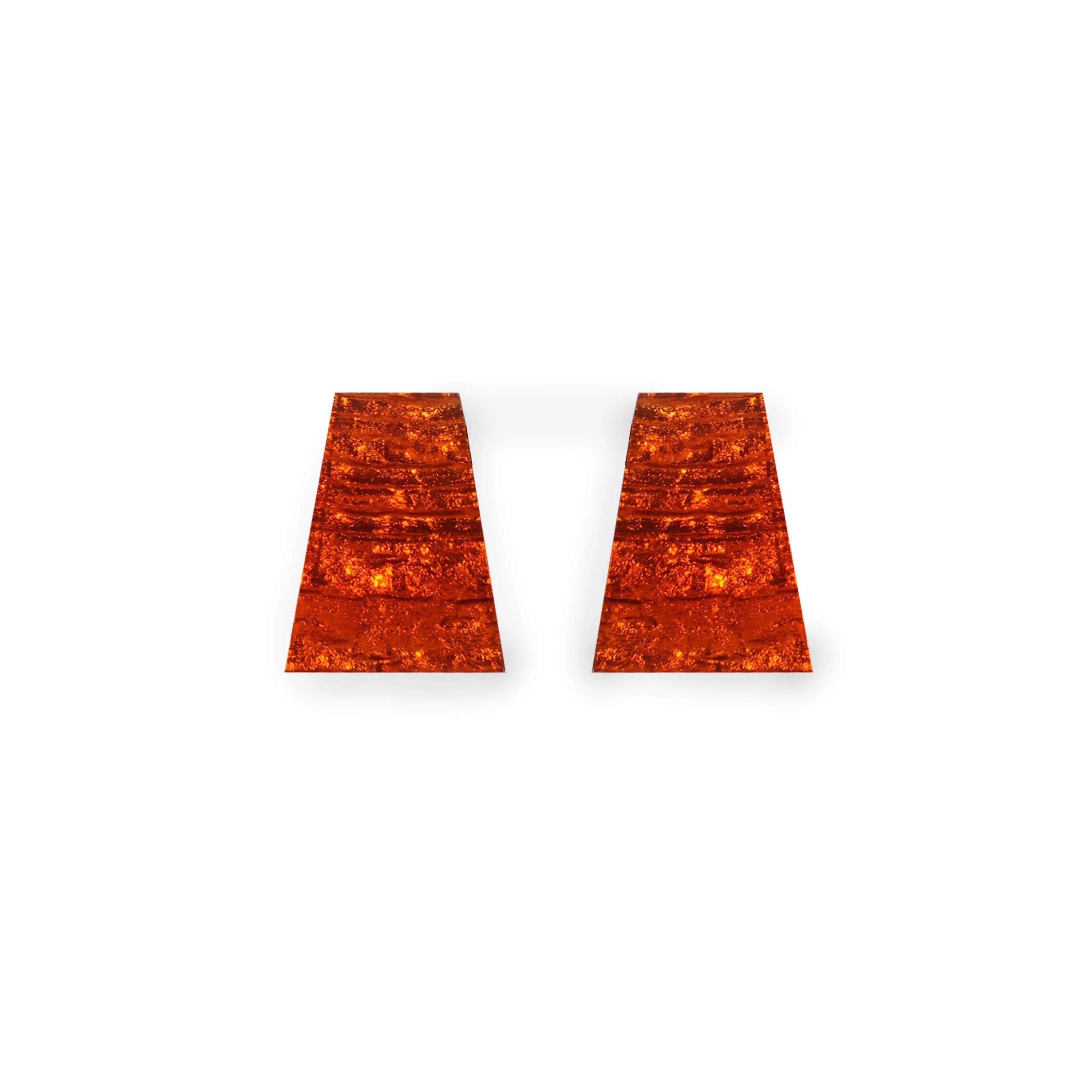 Orange Aztec Stud Earrings | Watch This Space
