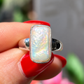 Irregular-Shaped Pearl Sterling Silver Ring | Size L