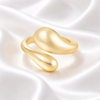 Gold Sculptural Crossover Ring | Ania Haie