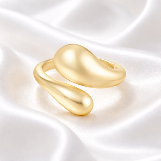 Ania Haie Gold Sculptural Crossover Ring