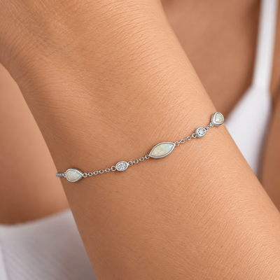 Kyoto Opal Sterling Silver Bracelet | Ania Haie