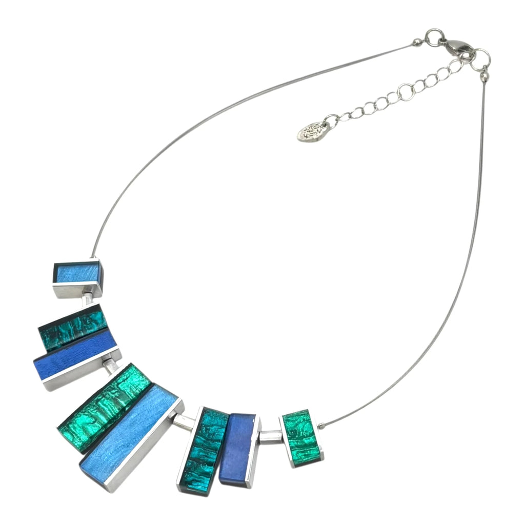 Crystal Ribbons Shiny Necklace | Watch This Space