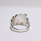 Pre-Order | Scottish 'Shoreline Pebble' Enamel Sterling Silver Dress Ring | Sheila Fleet