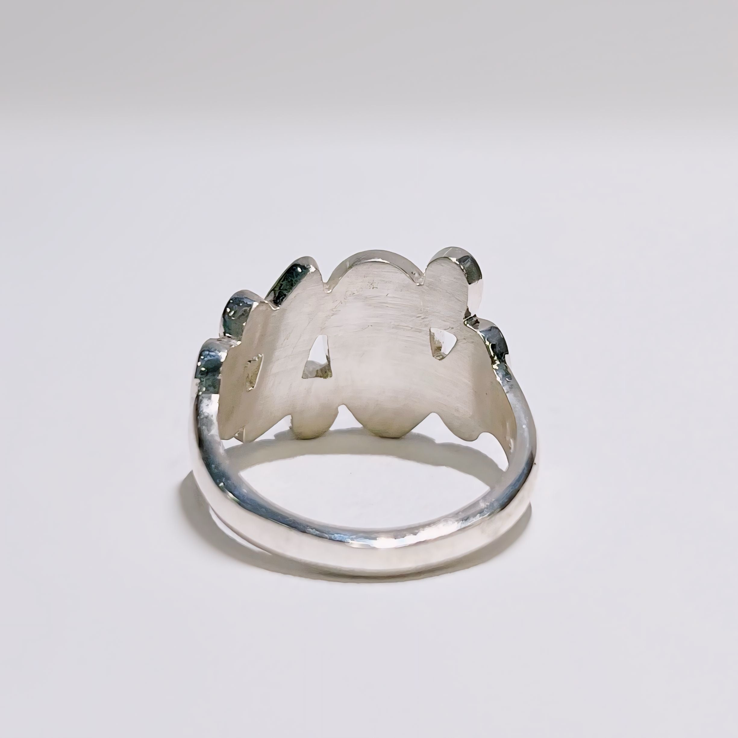 'Shoreline Pebble' Enamel Sterling Silver Dress Ring | Size K | Sheila Fleet