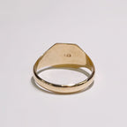 RESERVED | Vintage 9ct Yellow Gold Square Signet Ring - Size W