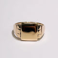 Vintage 9ct Yellow Gold Signet Chunky Ring | Size V