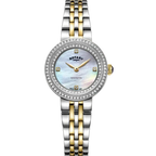 Rotary | Two-Tone Contemporary Crystal Set Watch | Ladies