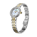 Rotary | Two-Tone Contemporary Crystal Set Watch | Ladies