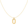 Gold Oval Hoop Pendant Necklace | Ania Haie