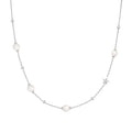Shell Pearl and Star Silver Station Necklace | Ania Haie