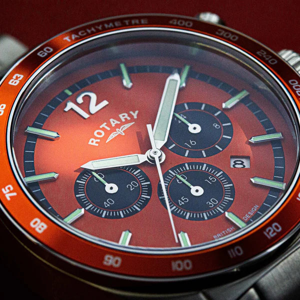 Rotary Avenger Burnt Orange Chronograph Gents Watch