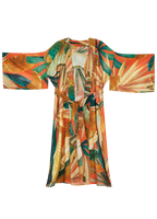 Painted Palms Kimono Gown | Powder Accessories