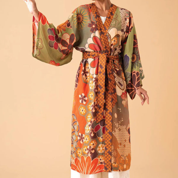Powder Accessories 70’s Kaleidoscope Kimono